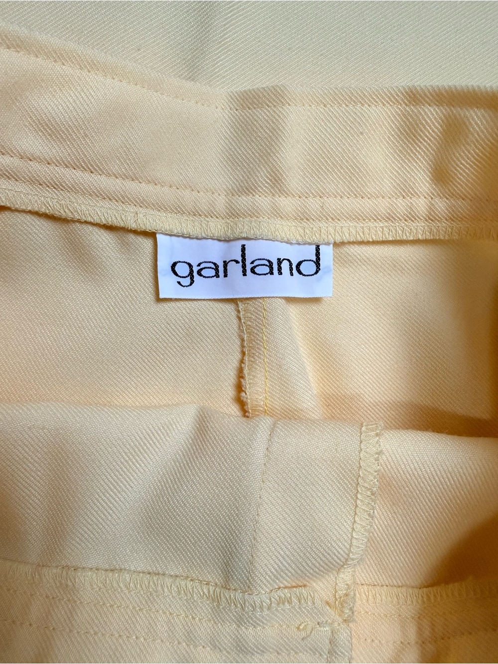 Vintage Garland Yellow High Rise Wide Leg Trousers Pants XS/S - Picture 8 of 8